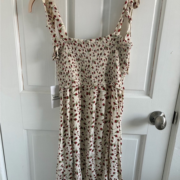 Reformation Seabreeze Marion Mini Dress - Cream and Red Mini Dress - Picture 4 of 7